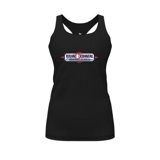 [FT0TRBBK-FYS-LOGO1] Decker Racerback Tank Top (Female Youth S, Black, Logo 1)