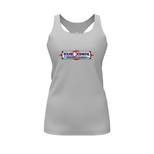 [FT0TRBGY-FYS-LOGO1] Decker Racerback Tank Top (Female Youth S, Gray, Logo 1)