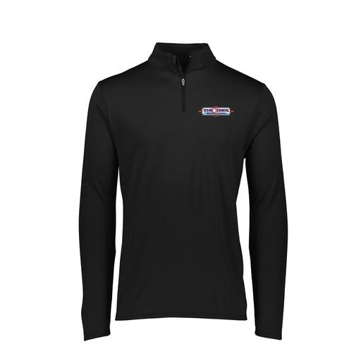 [2787.080.XS-LOGO1] Ladies Dri Fit 1/4 Zip Shirt (Female Adult XS, Black, Logo 1)