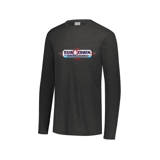 [FTLCUBBK-AXS-LOGO1] Decker Men's Tri-Blend T-Shirt - Long Sleeve (Adult XS, Black, Logo 1)