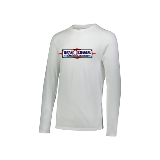 [FTLCUBWH-YS-LOGO1] Decker Youth Tri-Blend T-Shirt - Long Sleeve (Youth S, White, Logo 1)